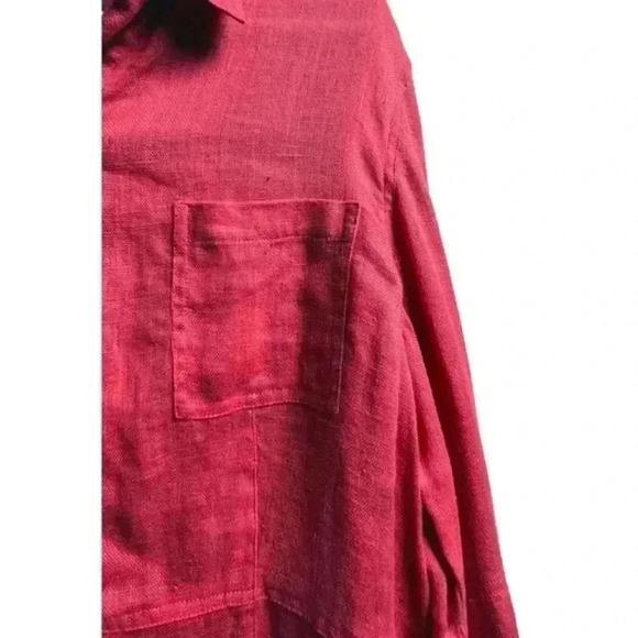 Diane Gilman 100% Linen Button Down‎ - Picture 2 of 6